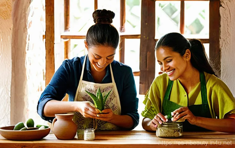 천연화장품과 동물실험 이슈 - **Prompt 1: Navigating the Cruelty-Free Labyrinth**
    A thoughtful Latin American woman, in her la...